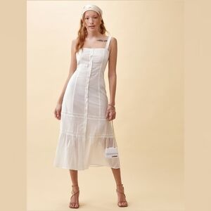Reformation Dianne Dress in Ivory